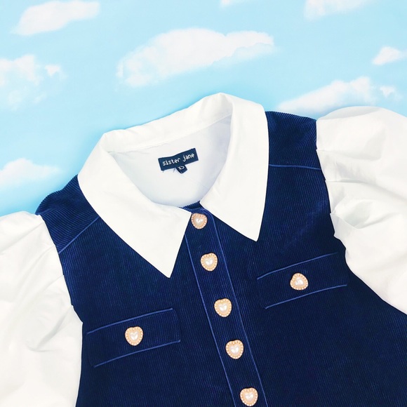 💖 SOLD 💖 BNWT Sister Jane Cord Pinafore Dress - Picture 2 of 4